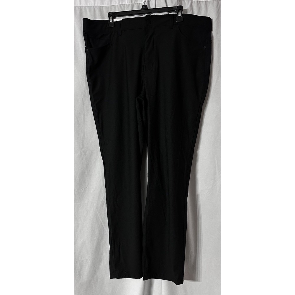 NWT DKNY Mens Slim Fit Black Stretch Universal Tech Pants Size 38x30